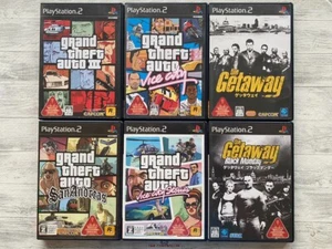 SONY PS2 Grand Theft Auto Ⅲ & Vice City & Stories & San Andreas & The Getaway - Picture 1 of 14