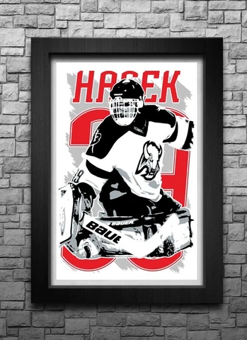 DOMINIK HASEK art print/poster BUFFALO SABRES FREE S&H! JERSEY Cover