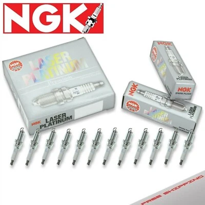 Paquete de 12 bujías láser NGK Platinum para Ferrari 599 GTB V12-6,0 L 2007-2010 Foto 1 de 4