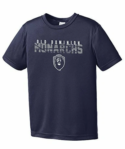 NCAA Old Dominion Monarchs Youth Boys Destroyed Short sleeve Polyester Compet Cover