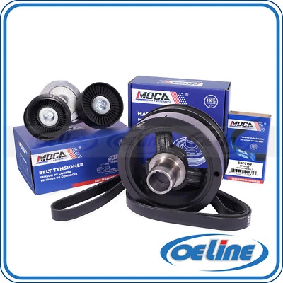 Harmonic Balancer Belt Component Kit for 99-03 Jeep Grand Cherokee 02-03 Liberty - Image 1 of 4