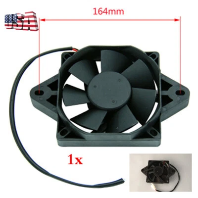 Electric Radiator Cooling Fan Engine Oil Cooler For 12V Motorcycle ATV Dirt Bike - Image 1 of 4