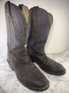 Double H Men's Oak ICE Brown Cowboy Boots Size 8.5 DH 1561 - Picture 1 of 11