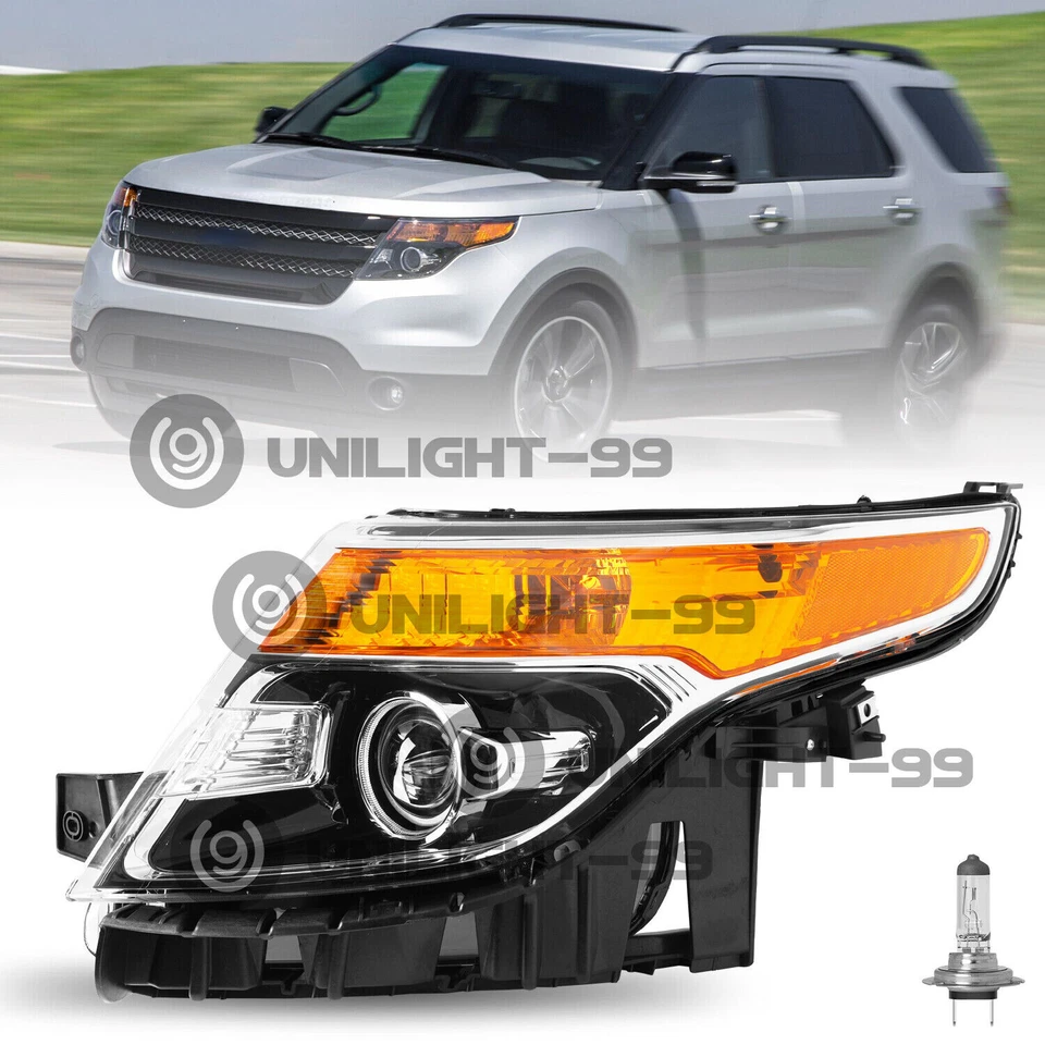 Faro halógeno del lado del conductor estilo OE Fit Ford Explorer 2011-2015 Foto 1 de 4