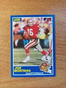 JOE MONTANA 1989 SCORE FOOTBALL CARD-#1-49rs-NFL HOFer 🏈🔥