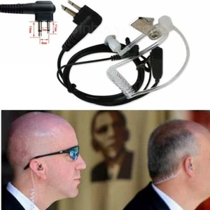 Tuyau d'air écouteurs dans l'oreille micro casque casque écouteur talkie-walkie - Photo 1/6