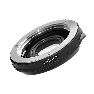 TRIDAX Objektivadapter mit Korrekturlinse Anschluss Minolta MC an Pentax K Kamera