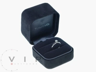 Tiffany & Co Setting Solitär Ring Platin (PT.950) Diamant 0,27ct. Brillant Gr.48 - Bild 1 von 4