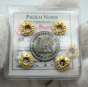 GOVERNO PROVVISORIO DI VENEZIA 15 Centesimi 1848 - Picture 1 of 4