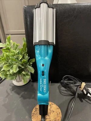 Bed Head TIGI Wave Artist Curling Waving Iron 3 Waver Beach Curler Aqua *TESTADO - Imagem 1 de 4