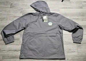 Outdoors with Pokémon Windbreaker Jacket Zip Up Hooded Gray Adult Medium NWT  - Picture 1 of 9