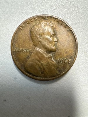 1968 D Lincoln cent Top Rim & "L" on liberty - Image 1 of 4