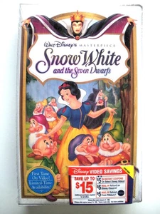 New SNOW WHITE AND THE SEVEN DWARFS VHS 1994 Masterpiece Collection SEALED Nice - Picture 1 of 6