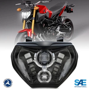 LED Headlight High Beam Low Beam DRL for Yamaha 2014-2016 FZ09 MT09 2019 MT07 US - Picture 1 of 7