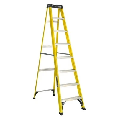 Louisville Ladder 8' Fiberglass Step Ladder, 12' Reach, 250 lbs Load Capacity Foto 1 de 4
