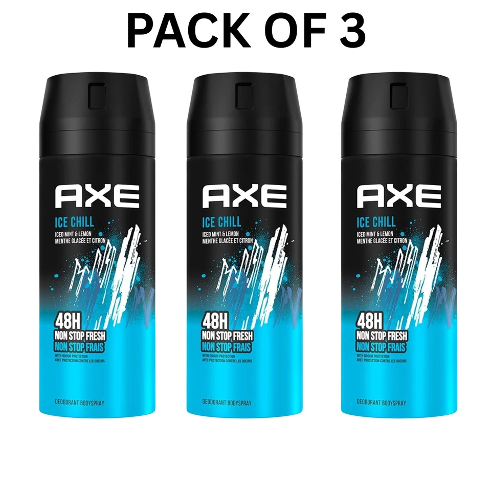 Axe Ice Chill Deodorant Body Spray for Men | 48H* Odour Protection 150ml - image 1 of 4