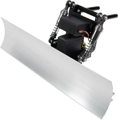 Aluminum Snow Plow with Servo for 1/10 Scale RC Crawler TRX4 SCX10 II - Image 1 of 4
