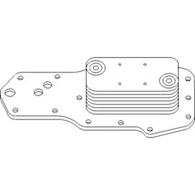 Refrigerador de óleo do motor para 1993-2002 Dodge Ram 5.9L 12 válvulas Cummins diesel - Imagem 1 de 4