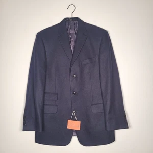 DAKS London Blazer Jacke 40R dunkelblau Wolle Kaschmir einreihig gefüttert - Bild 1 von 16