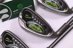 Left Hand Ping Rapture V2 Irons / 5-9i / Black Dot / Senior Flex Steelfiber 70cw - Picture 1 of 7