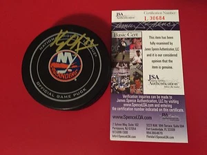 Disco automático Kyle Okposo Islanders Stanley Cup Playoff firmado certificado JSA certificado certificado certificado certificado certificado certificado de autenticidad - Imagen 1 de 1