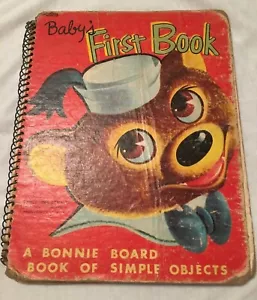 Babys erstes Buch 1952 A Bonnie Board Buch Vintage selten - Bild 1 von 4