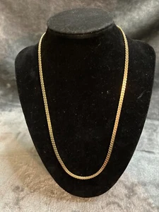 Vintage 12K Gold Filled Box Chain Necklace - Picture 1 of 5