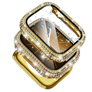 For iWatch Series 10 9 8 7 6 5 4 SE Ultra Waterproof Screen Protector Bling Case - Picture 1 of 60