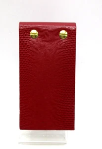 Flip Notepad Leather Cover 3x5" Refillable 142 Pages Graphic Image RED Snake - Picture 1 of 8