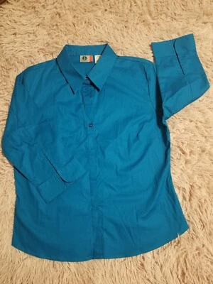 Camisa para mujer ARIZONA JEAN CO azul, mangas 3/4, talla grande grande. Foto 1 de 4