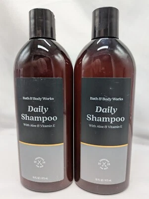 Qty (2) Bath & Body Works DAILY SHAMPOO Set 16 oz Aloe Vitamin E Lavender Sage - Image 1 of 3