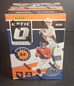 2021 Donruss OPTIC NFL 🏈 Football Blaster Box (Purple Shock Prizm Parallels) - Picture 1 of 5