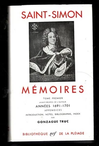 Pléiade. SAINT-SIMON. Mémoires tome I. NRF 1953. Neuf avec étui et rhodoïd - Imagen 1 de 2