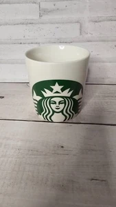 STARBUCKS WHITE COFFE MUG WITH GREEN MERMAID LOGO - 14 OZ. - Picture 1 of 5
