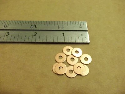 Rebabas/lavadoras de cobre solo calibre 12 SCA (paquete de 200) Foto 1 de 2