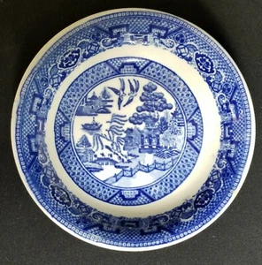 Homer Laughlin Japanese Blue 5"  Sauce Dish # P 47 NB  Made in U.S.A.  Vintage  - Bild 1 von 7
