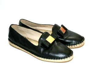 Cole Haan Grand OS Women's Espadrille Leather Shoes Black Size 7.5B - Picture 1 of 7