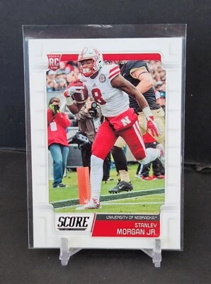 Stanley Morgan Jr 2019 Panini Score Football #406 . RC Nebraska  - Image 1 of 2