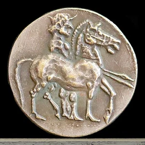 475-465 BC Ancient Thraco-Macedonian Tribes, The Bisaltae Coin Octodrachm 25mm - Picture 1 of 2