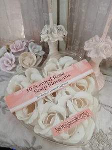 10 Floral Scented Bath Soap & Decor, Rose Petal Flowers, Gift Box - Picture 1 of 10