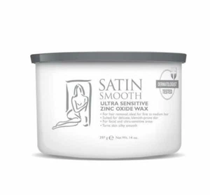 Satin Smooth Zinc Oxide Hair Removal Wax 14oz.white Depilatory Wax - Picture 1 of 2
