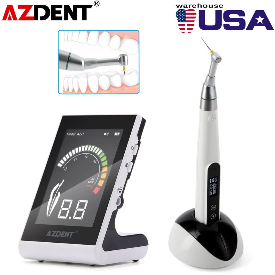 3pcs Dental LED Wireless Mini 16 1 Reduction Contra Angle Endo Motor Treatment