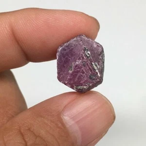 Muestra mineral de corindón rebanada de cristal rubí natural de 6,1 g, 16 mm x 13 mm, RC68 - Imagen 1 de 9