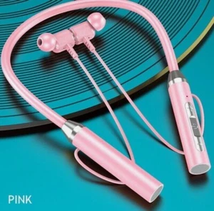 Wireless Bluetooth 5.0 Earphones Sports Neckband Headphones Stereo Earbuds Mic - Picture 1 of 14