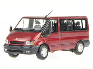 Ford Transit 2003 Tourneo red metallic diecast model car Minichamps 1/43 - Picture 1 of 4