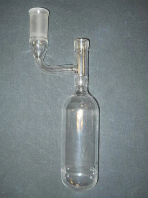 Tec Glass No-Air 140mL Storage Tube Flask with 24/40 Joint, No Valve, Chipped - Image 1 of 4