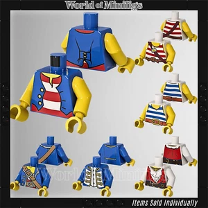 LEGO Minifiguren Pirat Torsos 76382 "NEU" - alle Stile & Farben verfügbar - Bild 1 von 50