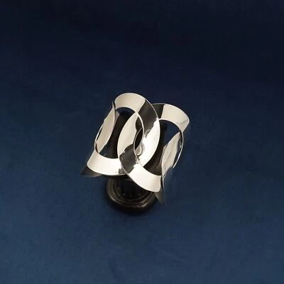 Brazalete Pianegonda Círculos Superpuestos Plata Esterlina - Envío Gratis EE. UU. Foto 1 de 4