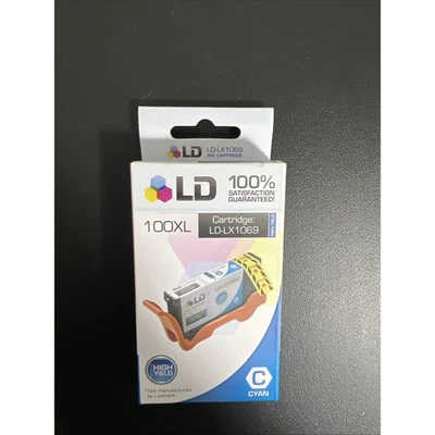 LD-LX1069 100XL Cyan High Yield Ink Cartridge Open Box NEW SEALED - Image 1 of 3