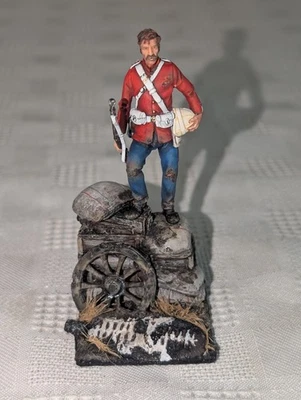 Guerras Zulú Británicas 24 Pie Escala 60mm Estaño Artista Pintado Foto 1 de 4
